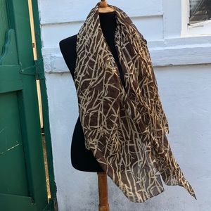 Bamboo print scarf